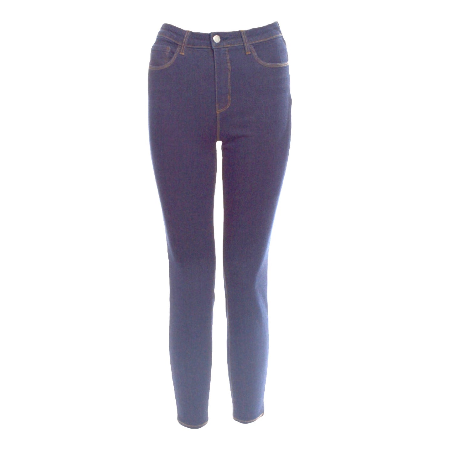 L'Agence Margot Skinny Mid Rise Dark Wash Blue Ankle Cotton Jeans Size 28