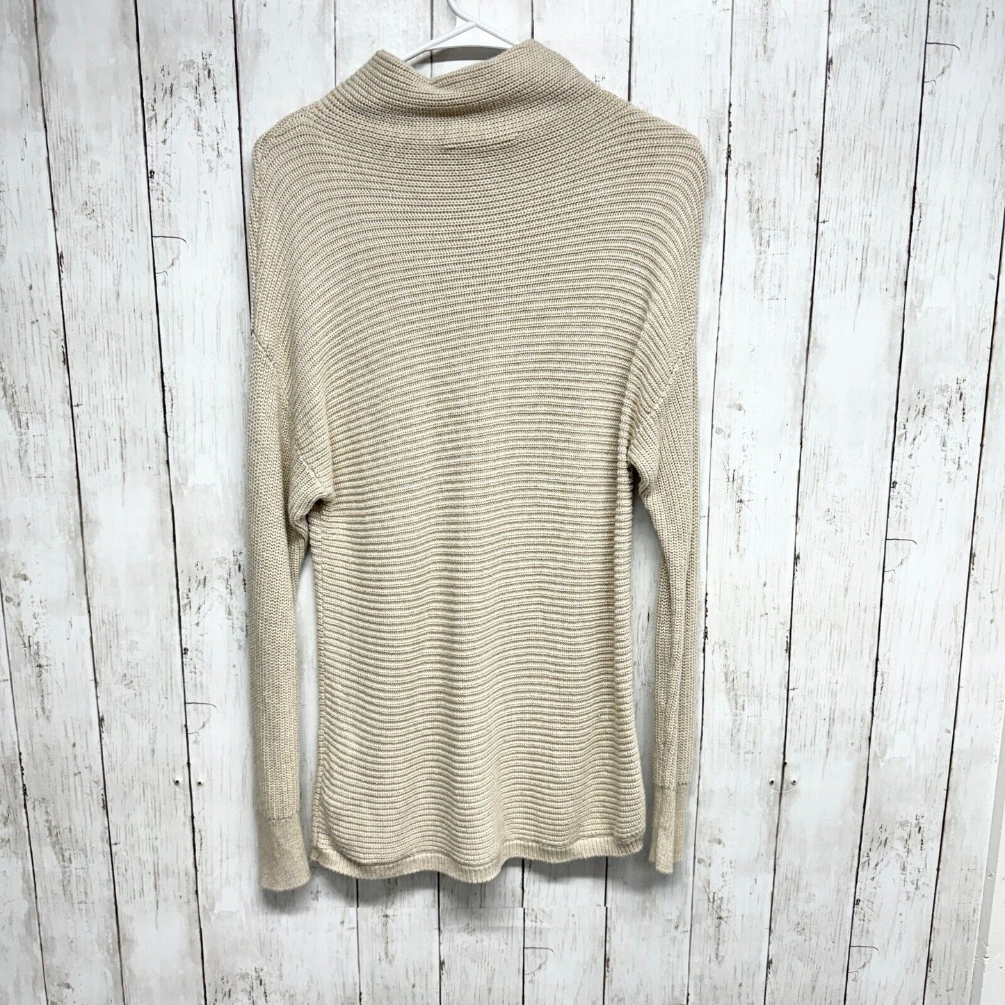 MICHAEL MICHAEL KORS Sweater Women Size S Turtle Neck Ivory Long Sleeve Knit Top