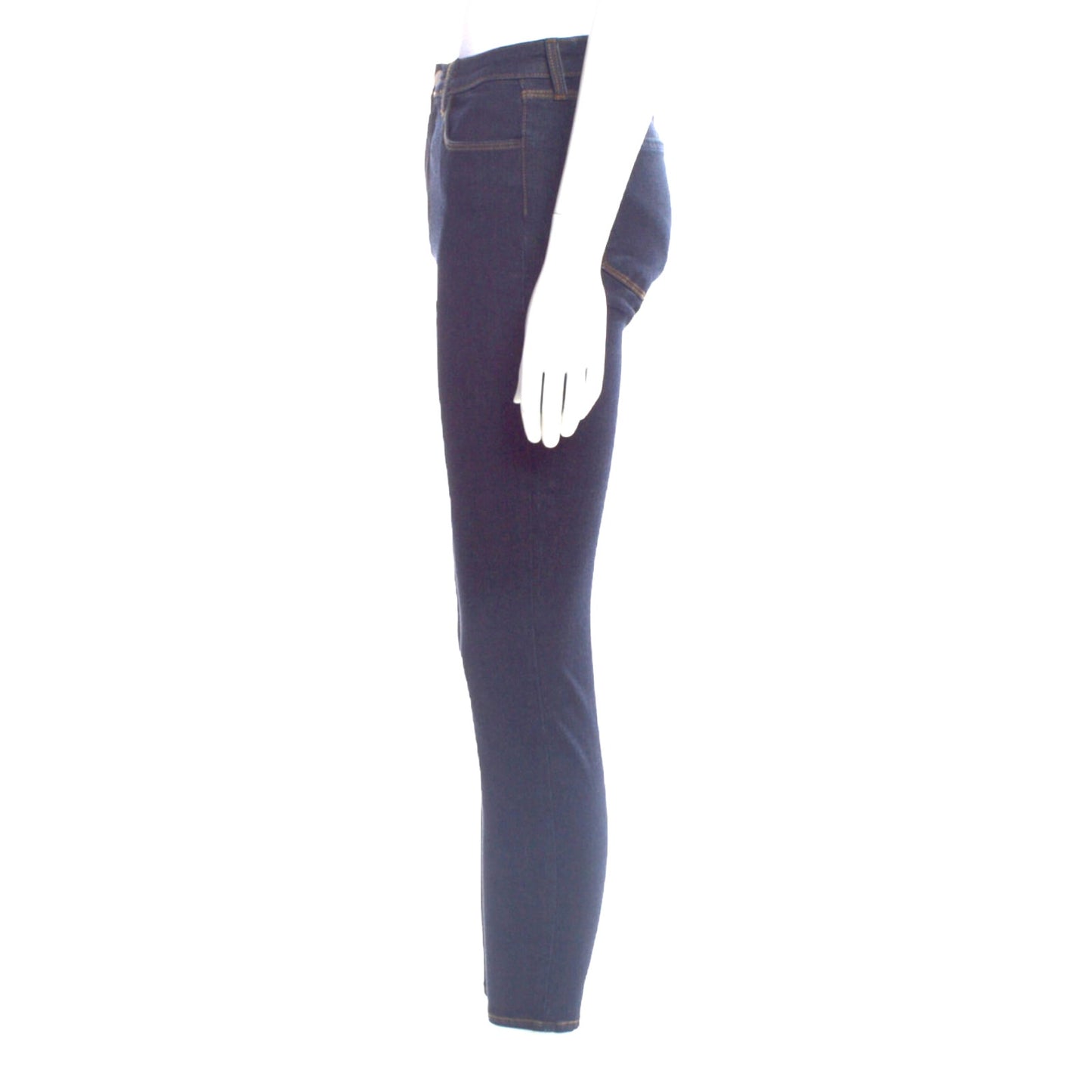 L'Agence Margot Skinny Mid Rise Dark Wash Blue Ankle Cotton Jeans Size 28