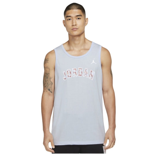 AIR JORDAN Mens Sport DNA Logo Graphic Basketball Athletic Tank In Purple/white