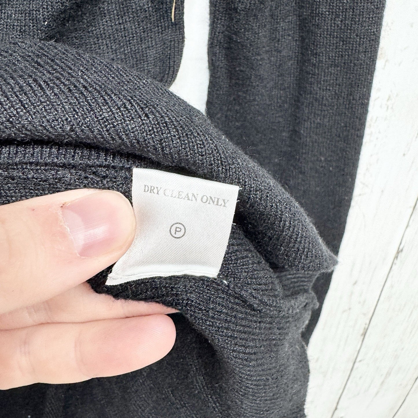 Twelfth Street by Cynthia Vincent Sweater Women Sz PS Ruffle Neck Long Sleeve