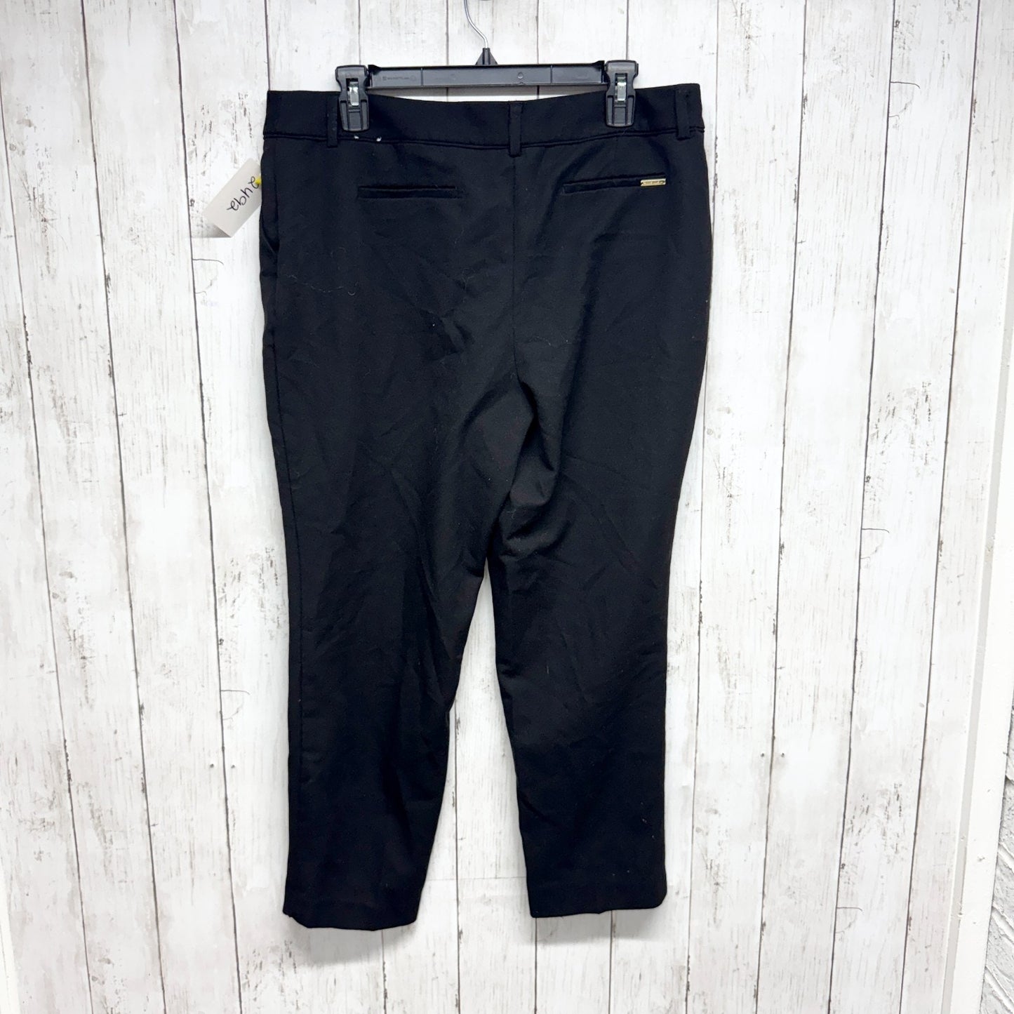 Anne Klein Pant Women Size 28 Black Slim Straight Tapered Dress Pants Zip Fly