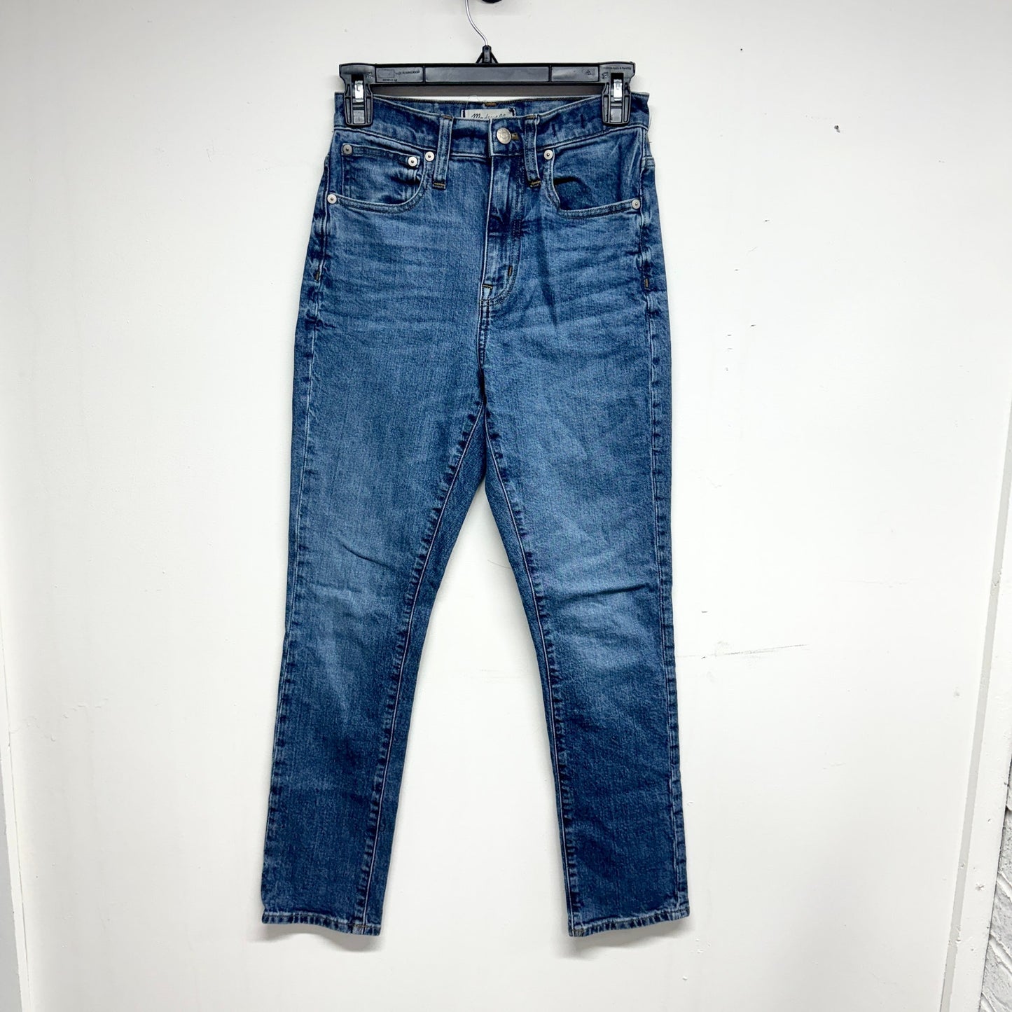 MADEWELL Women The High Rise Dark Washed Slim BoyJean Size 24
