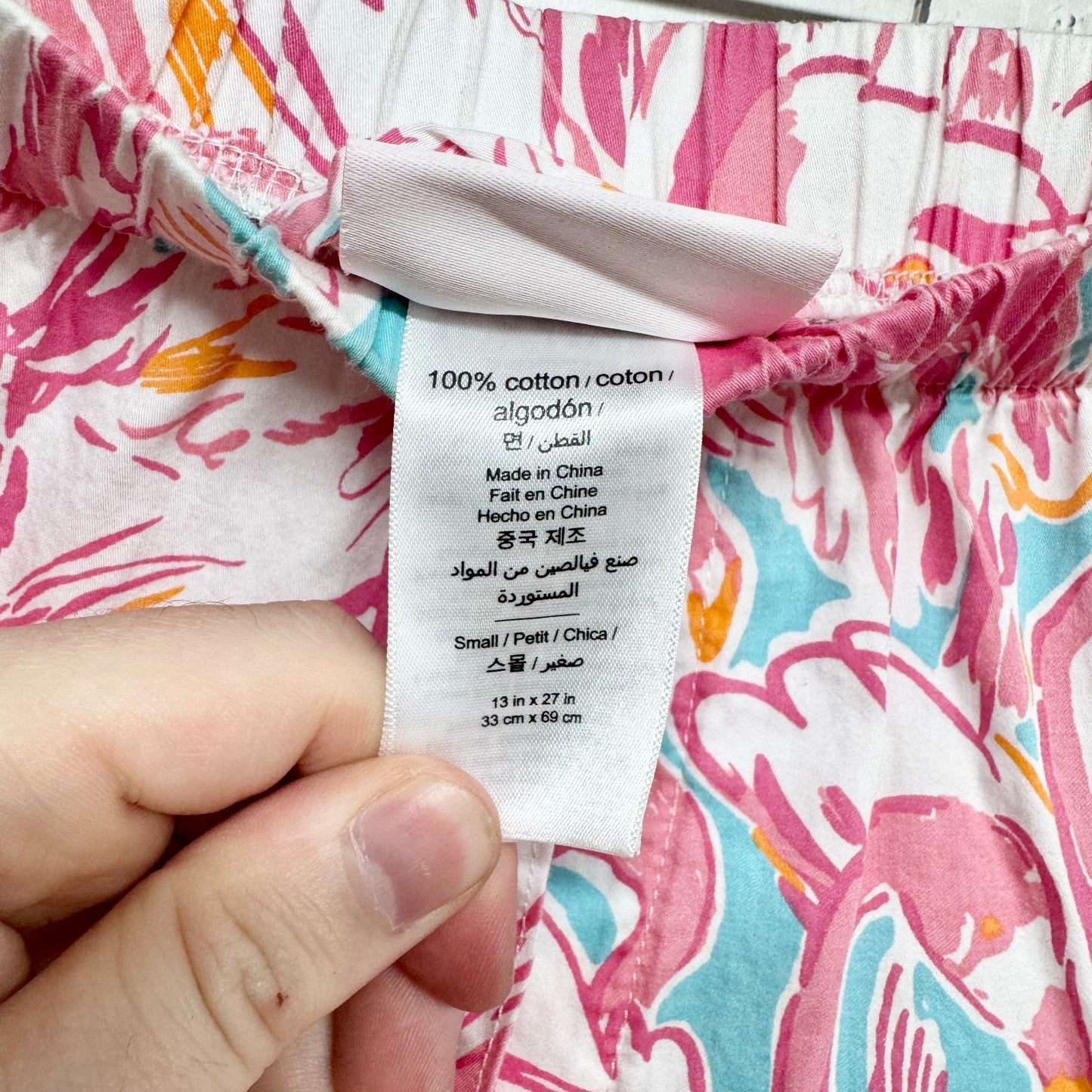 Lilly Pulitzer X Pottery Barn Teen Pants Junior Size Small Colony Loose Fit PJ