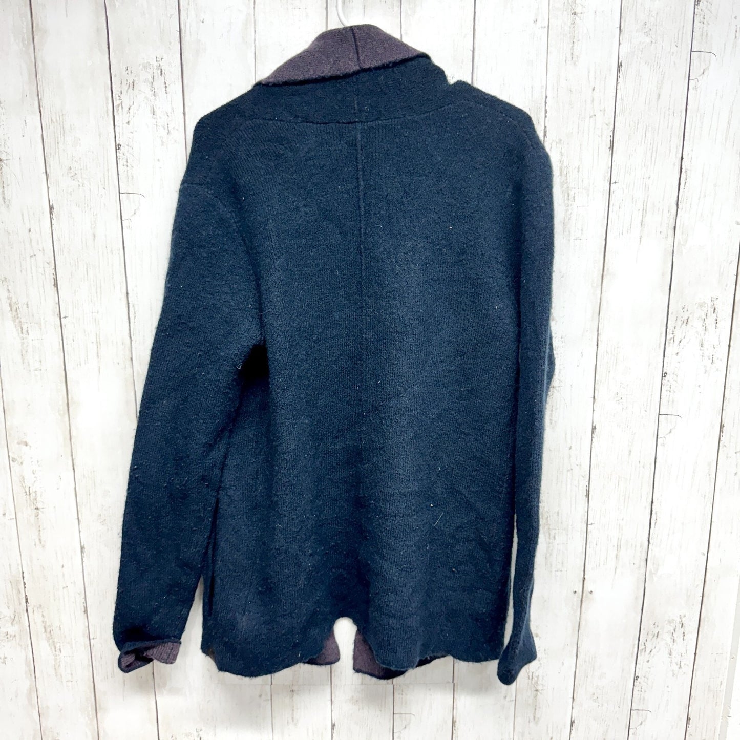 Timberland Sweater Size Large Blue Cardigan Cascade Long Sleeve Winter Logo