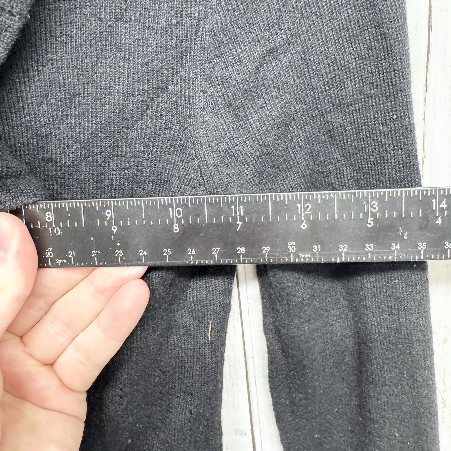 Twelfth Street by Cynthia Vincent Sweater Women Sz PS Ruffle Neck Long Sleeve