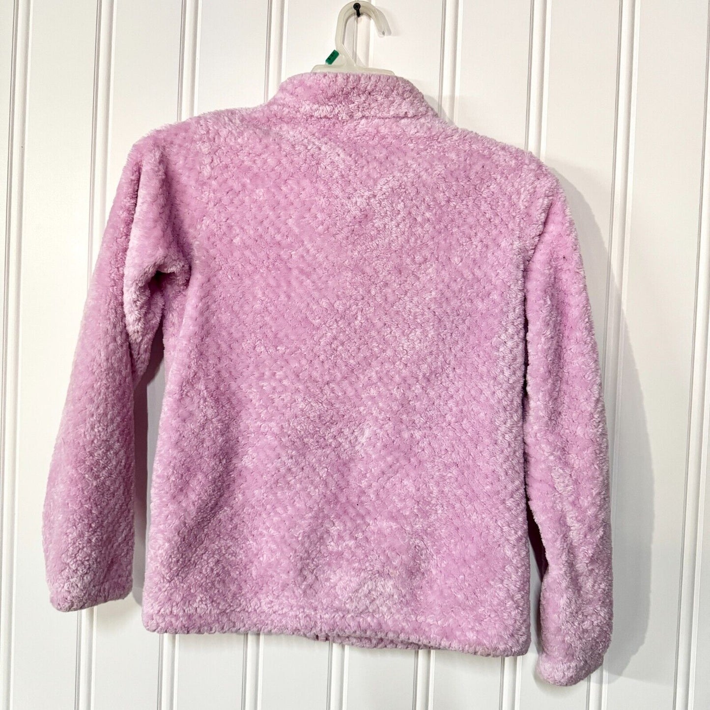 COLUMBIA Jacket LG 14/16 Lavender Pink Girls Sherpa Fleece Style Full Zip