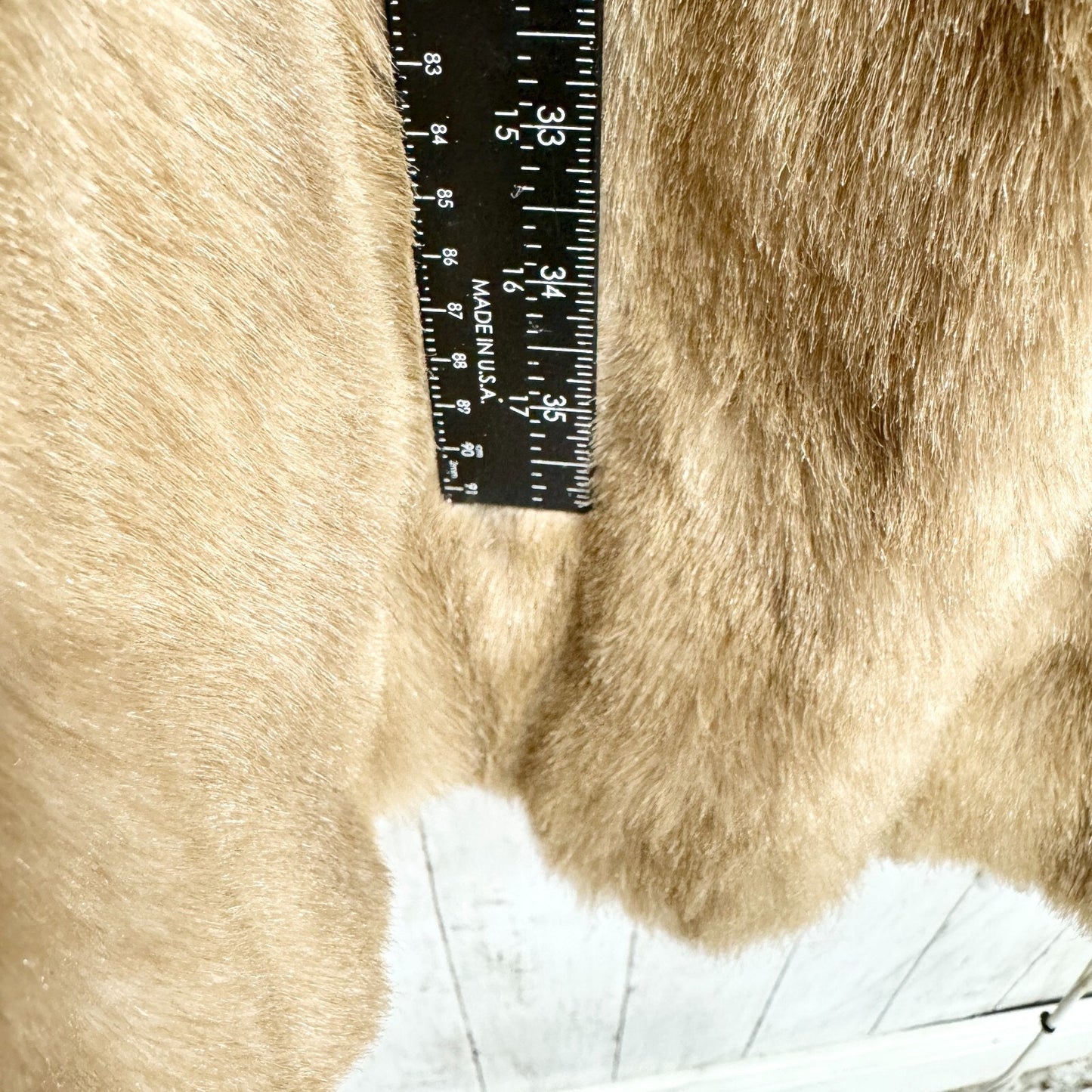 Vintage Coat Unisex Sz 14 Mink Fur Collared Long Sleeve Peacoat Front Pockets