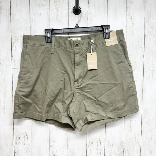 New Madewell Short Men Size 36 Brown 5" Chino Shorts Zip Fly Slash Pocket Preppy