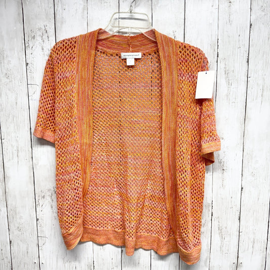 Christopher & Banks Sweater Women Size Large Open Knit Short Sleeve Cardigan