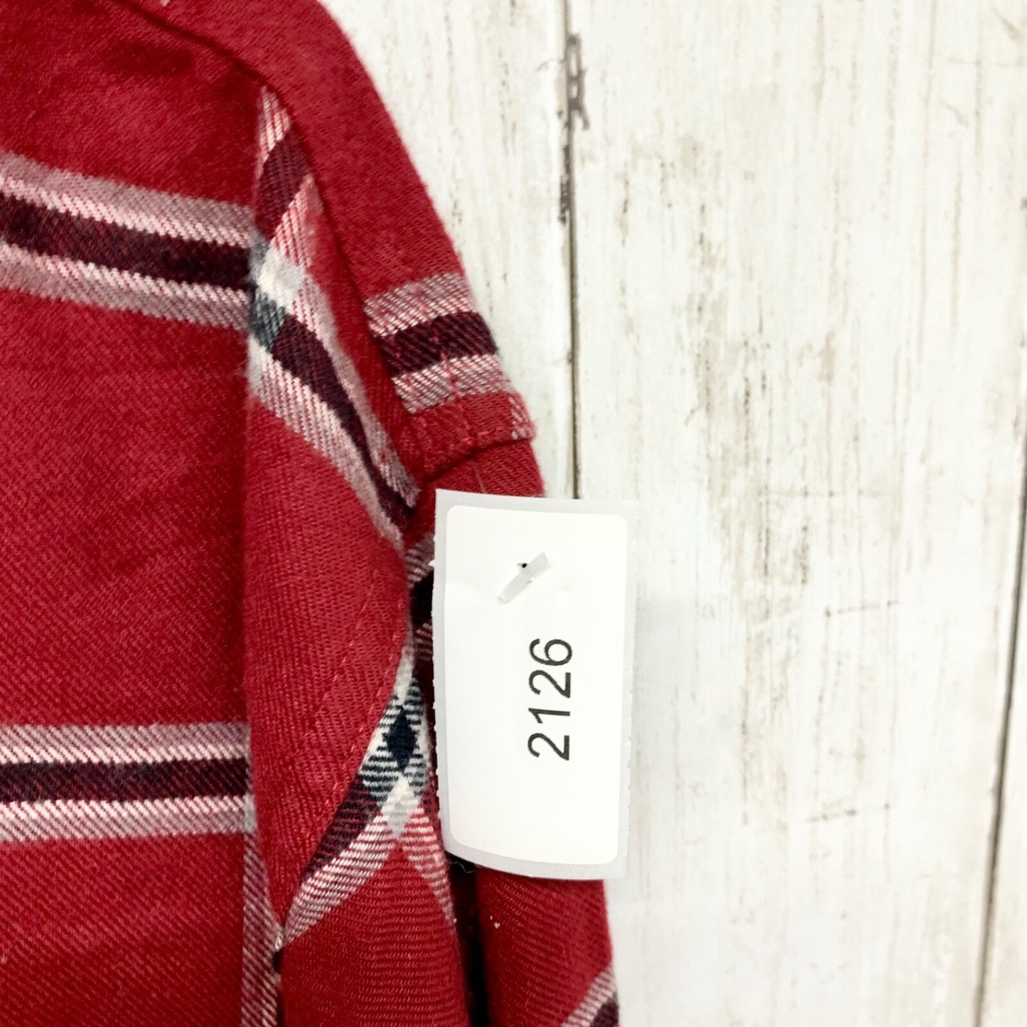 Wrangler Shirt Mens Size Large Button Down Collared Front Pockets Plaid Red