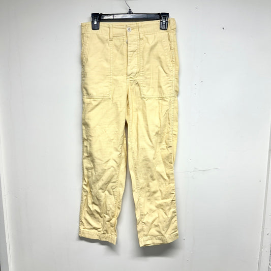 MADEWELL Women Yellow Deep Pocket Straight Fitting Retro Jeans Size 24
