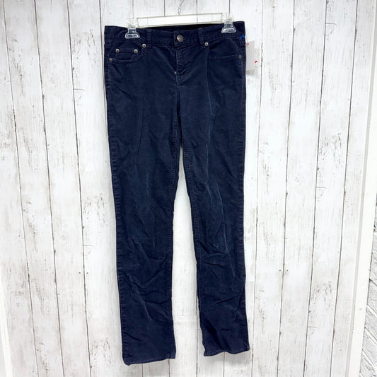 J Crew Pants Women Size 26R Navy Blue Corduroy High Rise Skinny Jeans 5-Pocket