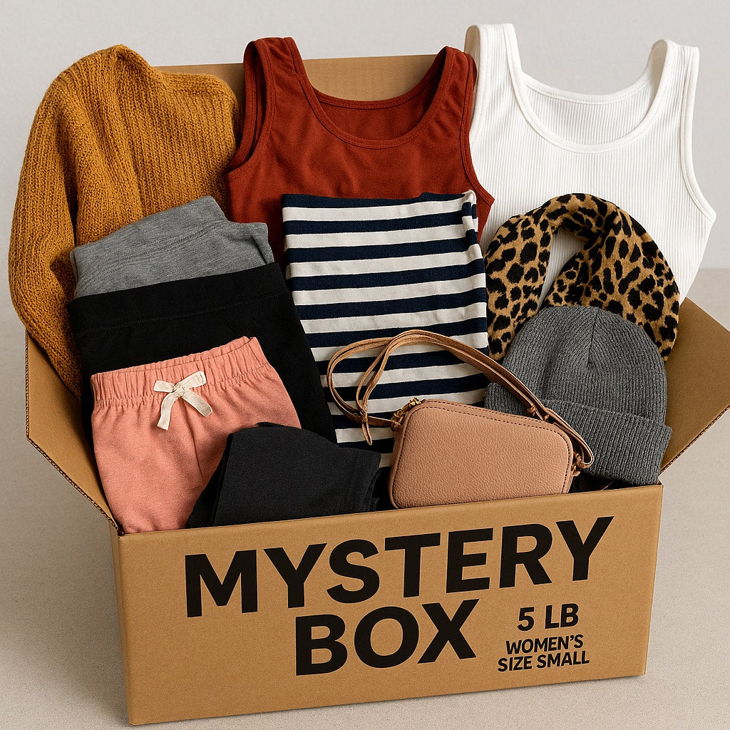 Reseller Filler Inventory Pre Owned Women Small Mystery Box– Approx. 5 lbs