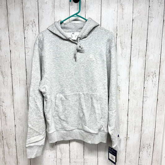Champion Sweater Unisex Size Small Gray Classic Fleece Hooded Sweatshirt NWT