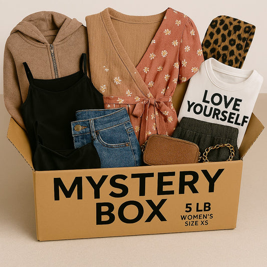 Reseller Filler Inventory Pre Owned Women X-Small Mystery Box– Approx. 5 lbs