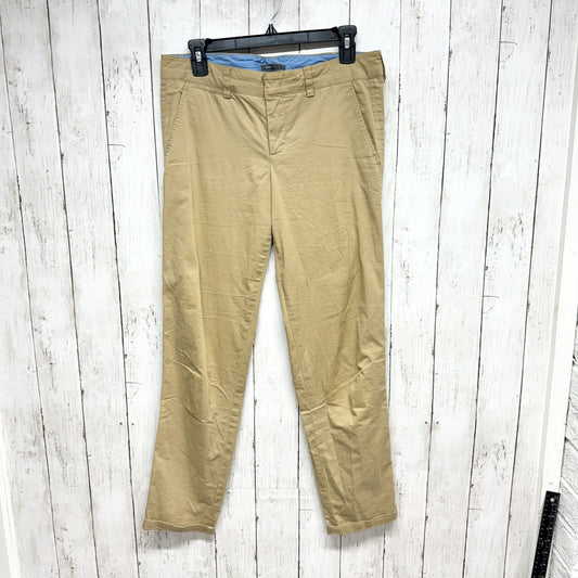 Vince Pants Men Size 6 Tan Khakis Relaxed Straight Zip Fly Cuffed Hem Casual