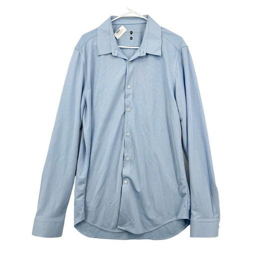 Ministry of Supply Apollo Long Sleeve Blue Button Up Size 17-17.5