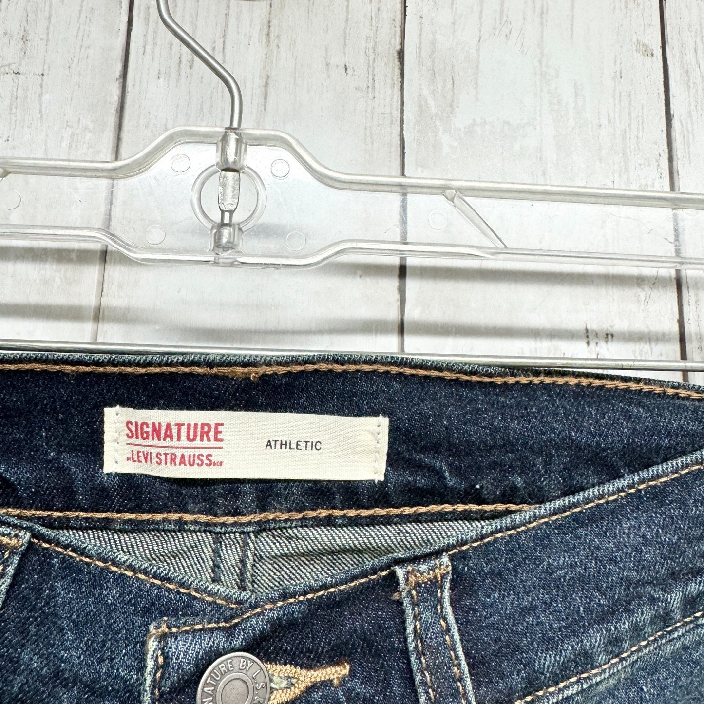 NWT Levi Strauss Jeans Men Size 32 X 30 Athletic Fit Straight Dark Cotton Denim