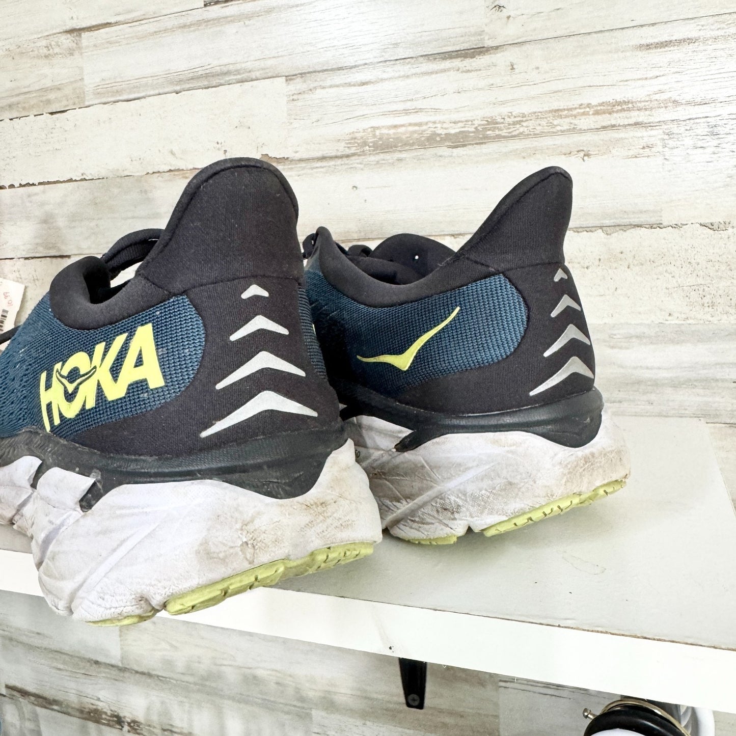 Hoka Shoes Men Size 11.5D Dark Teal Blue Clifton 8 Sneaker Training Running Gym