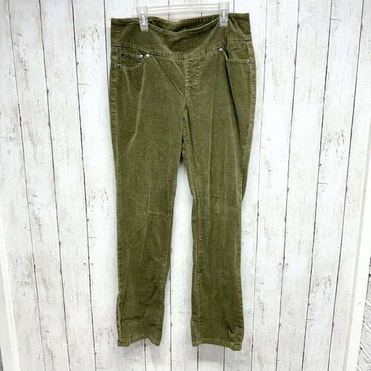 JAGJEANS Pants Women Size 10 High Rise Slim Leg Green Velvet 5 Pocket Jean