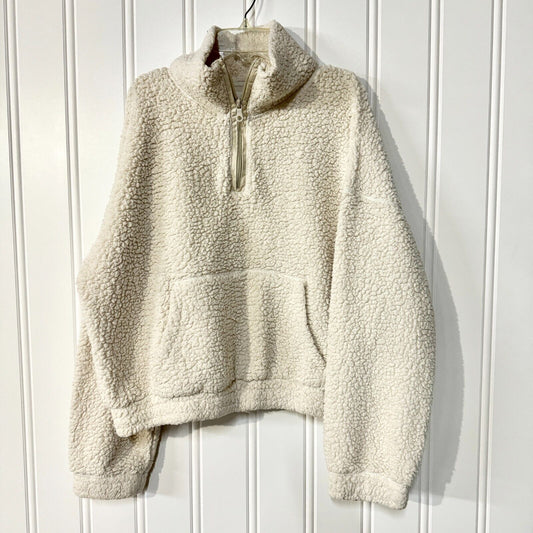 Aerie Offline Long Sleeve Collared 1/4 Zip Fleece Sherpa Sweater Size Medium
