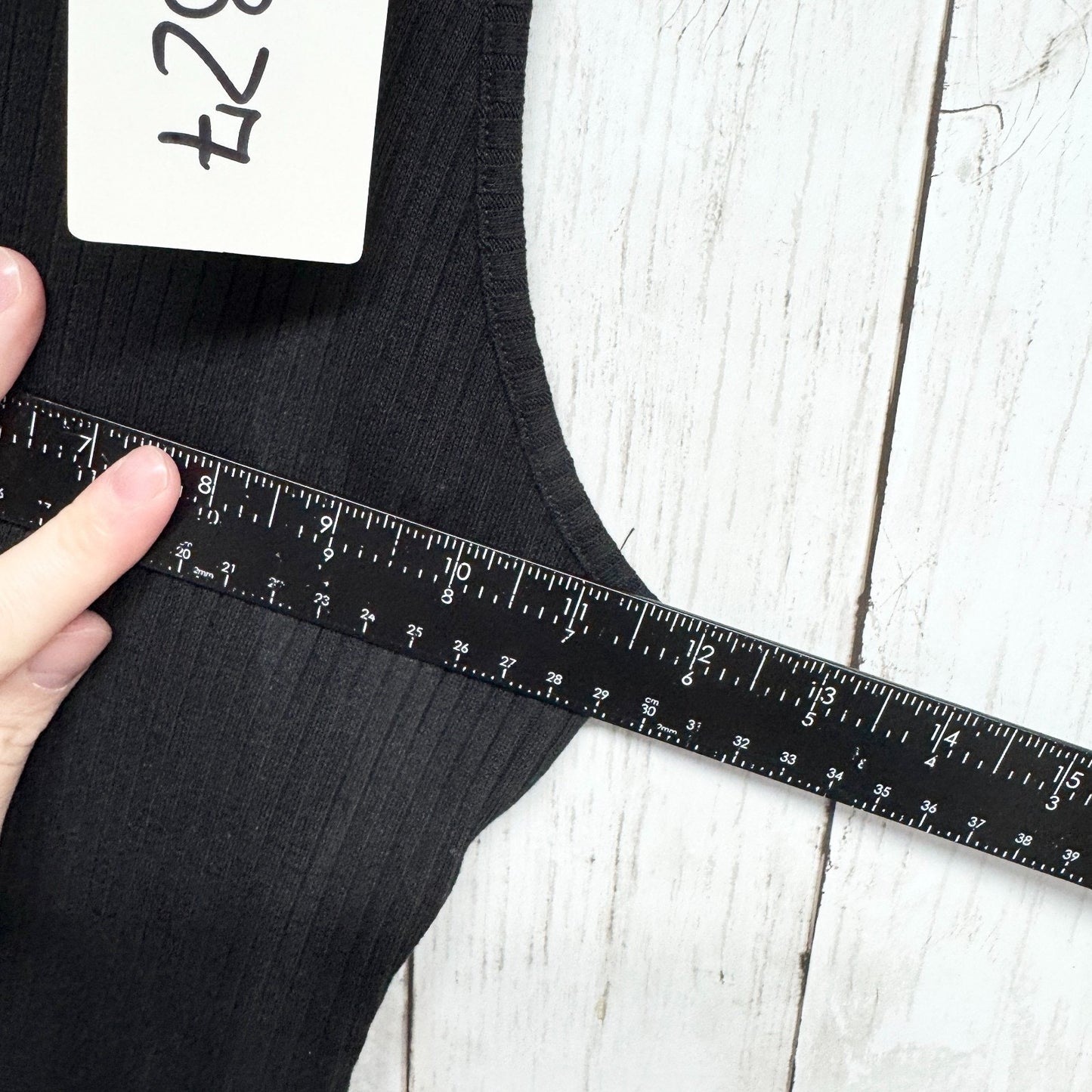 French Connection Dress Women Sz 4 Black Ribbed Sleeveless Spaghetti Strap Midi