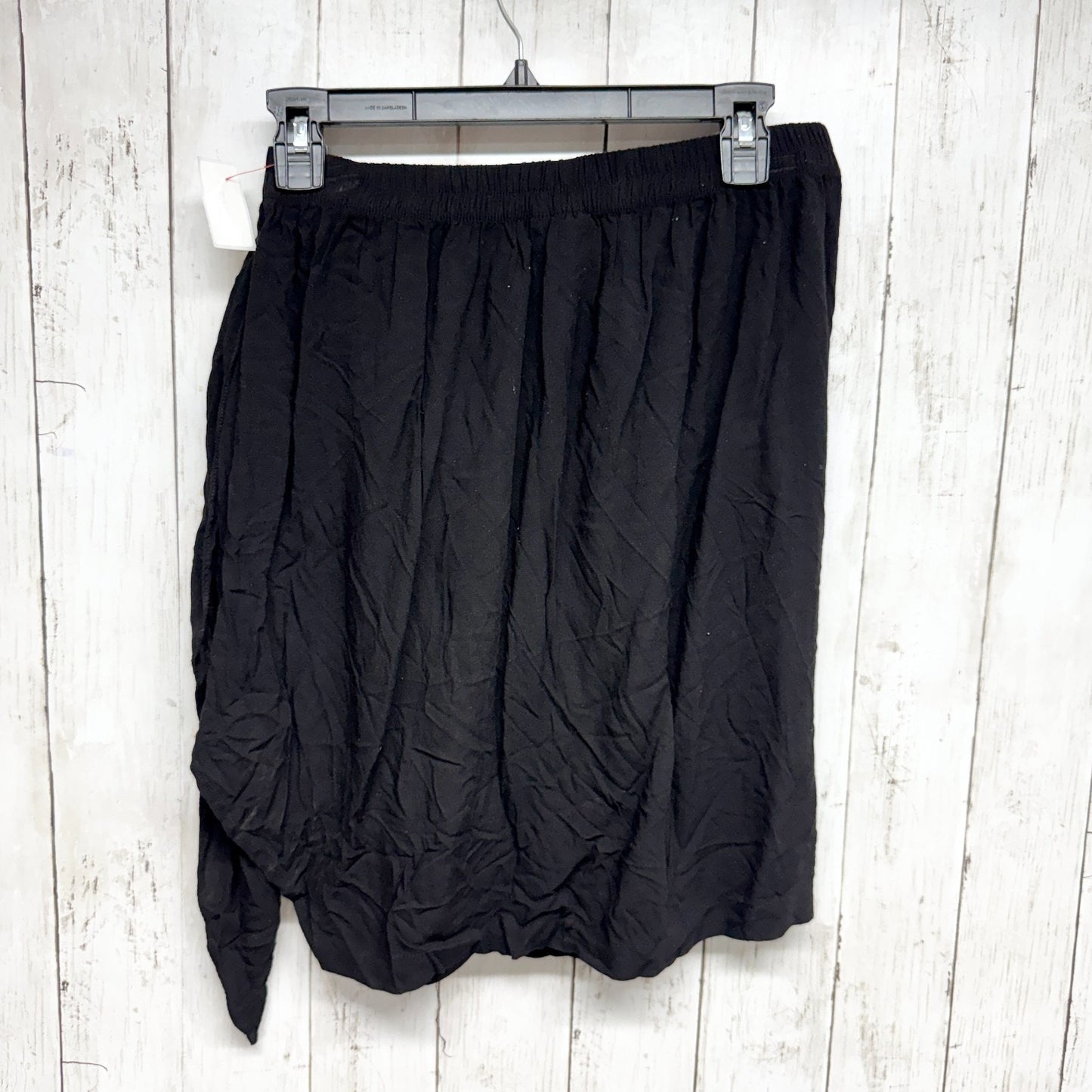 Oak Skirt Women Size 2 Black Crepe Side Tie Mini Elastic Waist Casual Beach Swim