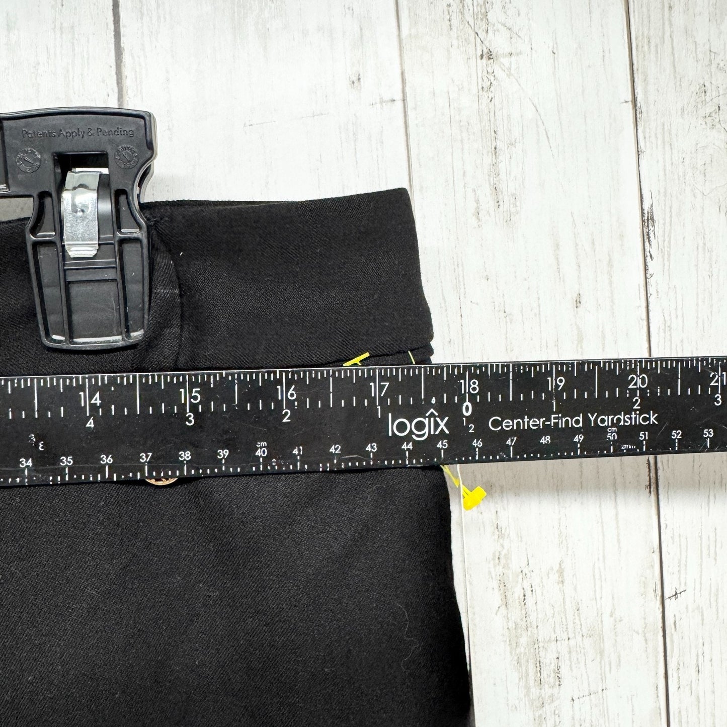 Anne Klein Pant Women Size 28 Black Slim Straight Tapered Dress Pants Zip Fly