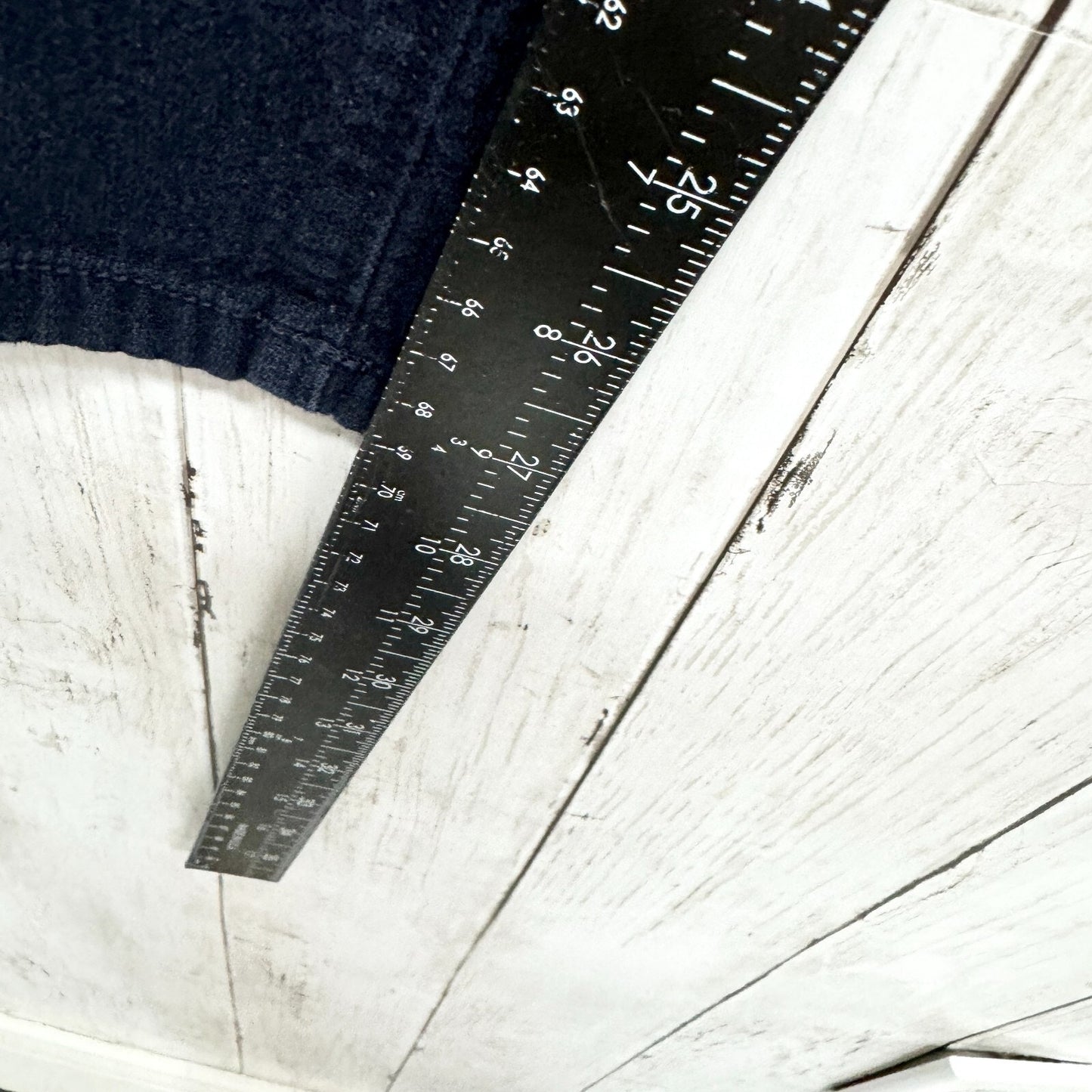 Loft Pants Women Sz 0 Dark Navy Denim High Rise Relaxed Straight Zip Fly Casual