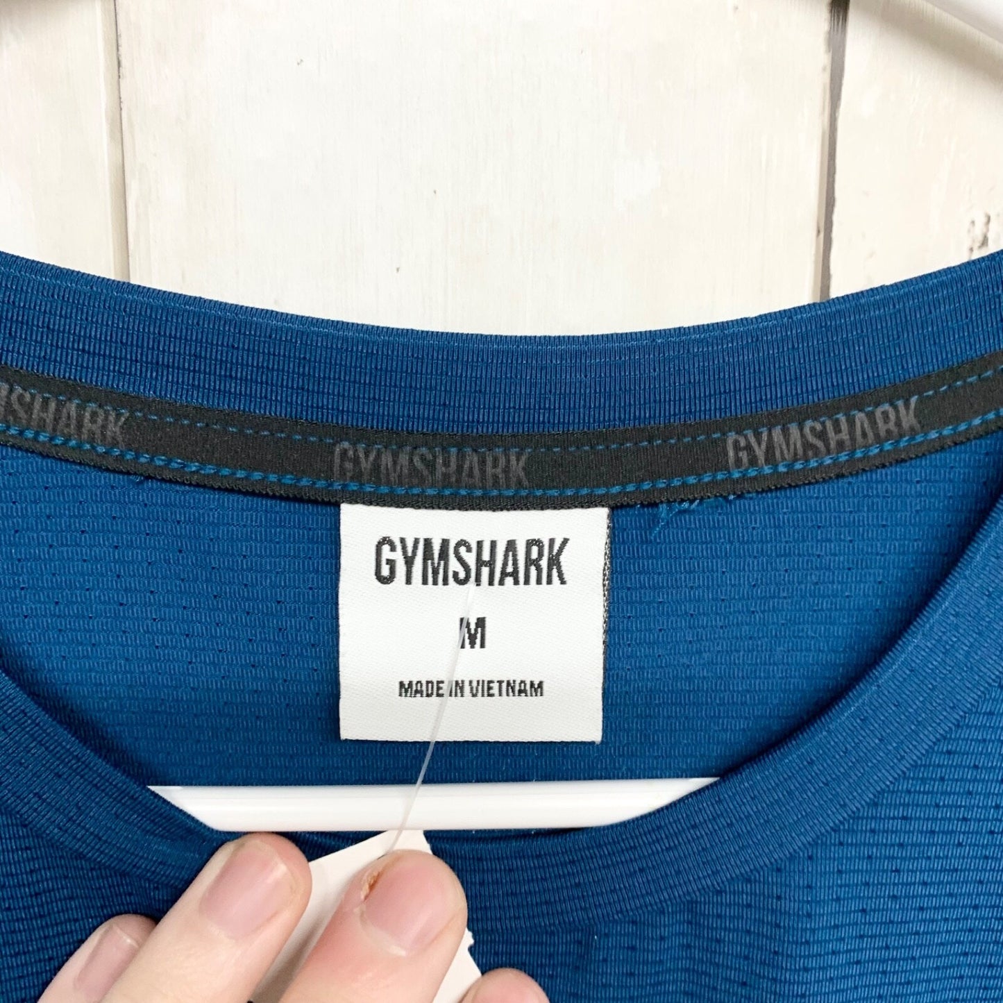 Gymshark Shirt Mens Size Medium Performance Short Sleeve Atlantic Blue Running