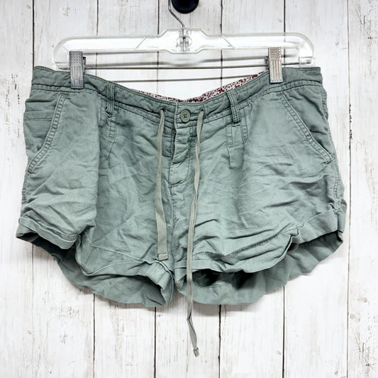 Y2K Hollister Shorts Juniors Size 9 Olive Cargo Cuffed Drawstring Waist Pockets