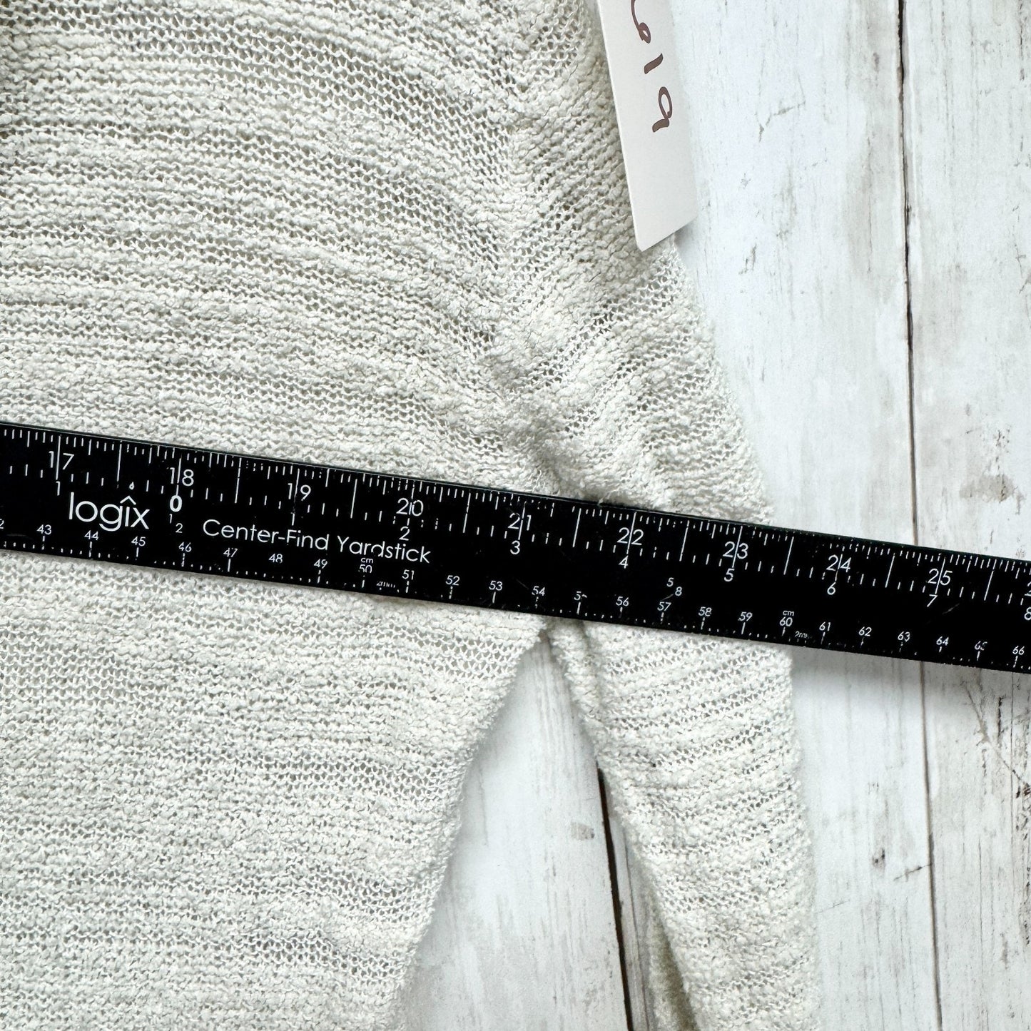 Free People Sweater Women Size Small Ivory Cowl Neck Long Sleeve Blouse Boho