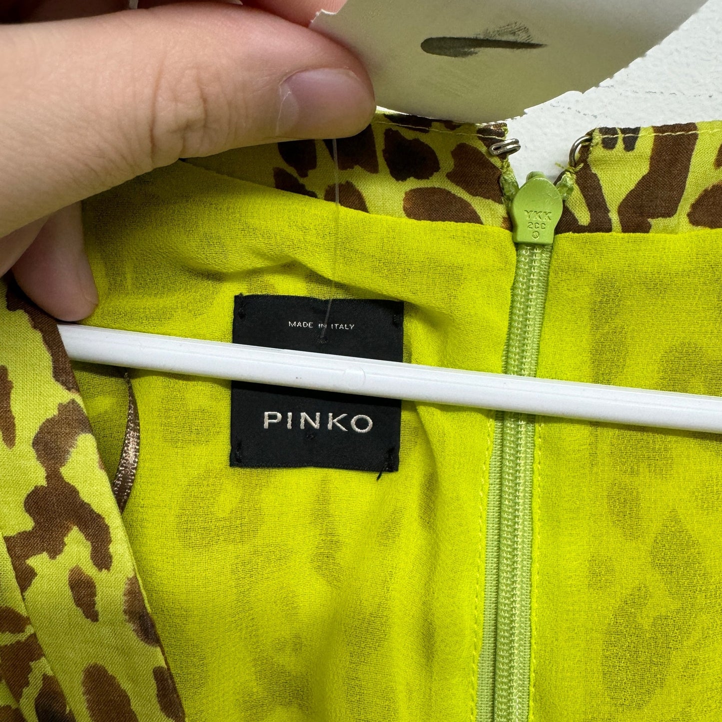PINKO Women Belted Button Down Belted Leopard Print Mini Dress Size 4