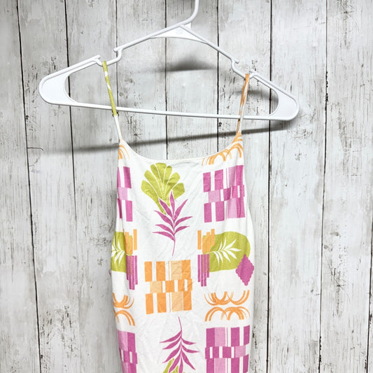 Le Lis Dress Women Size XS Tropical Print Adjustable Spaghetti Strap Maxi NWT