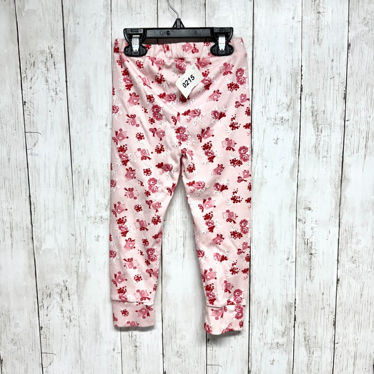 Hill House Pants Kids Sz 3-4Y The Tiny PJ Pants Love Letters Valentine Pink NWOT