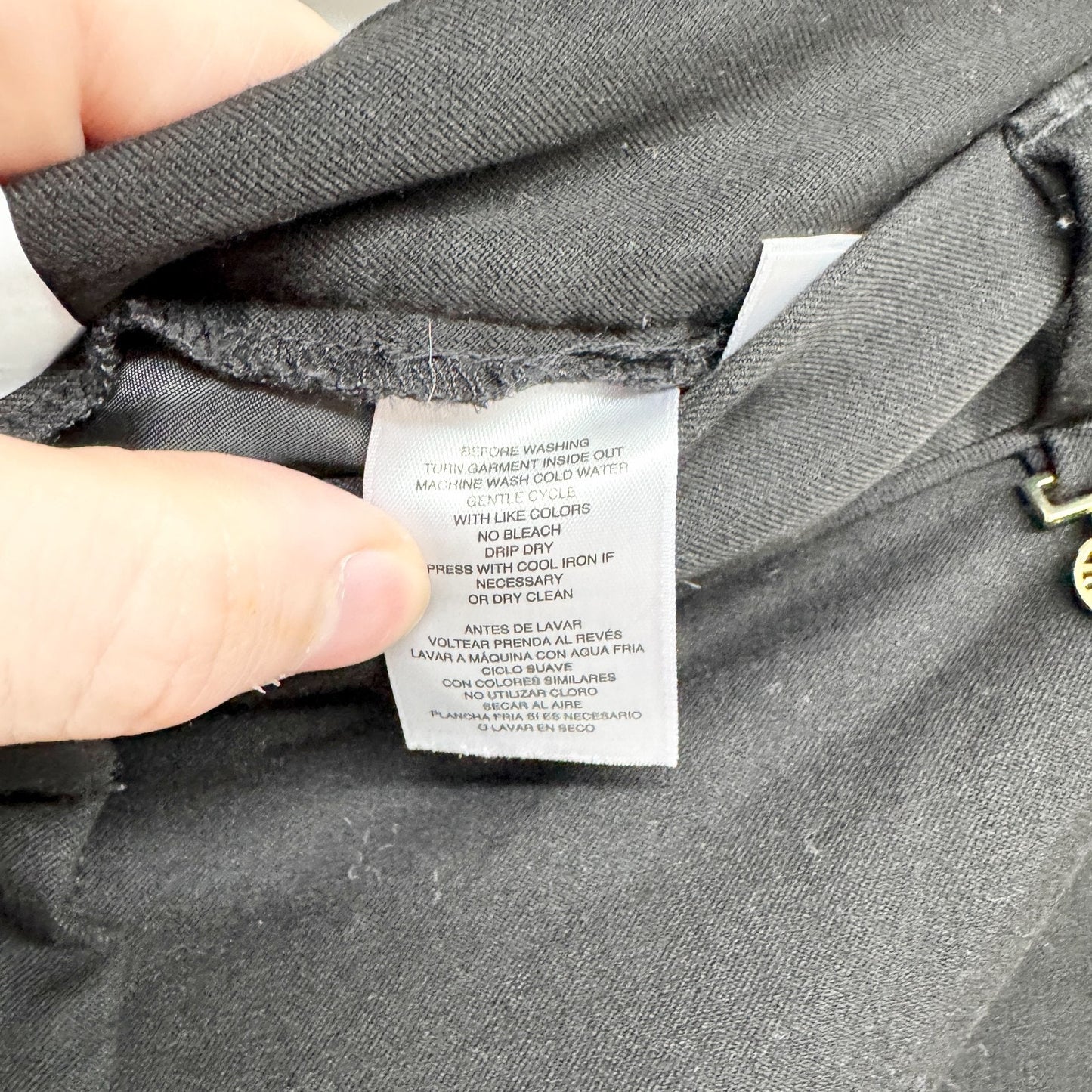 Anne Klein Pant Women Size 28 Black Slim Straight Tapered Dress Pants Zip Fly