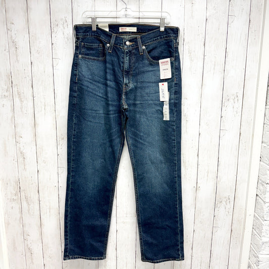 NWT Levi Strauss Jeans Men Size 32 X 30 Athletic Fit Straight Dark Cotton Denim