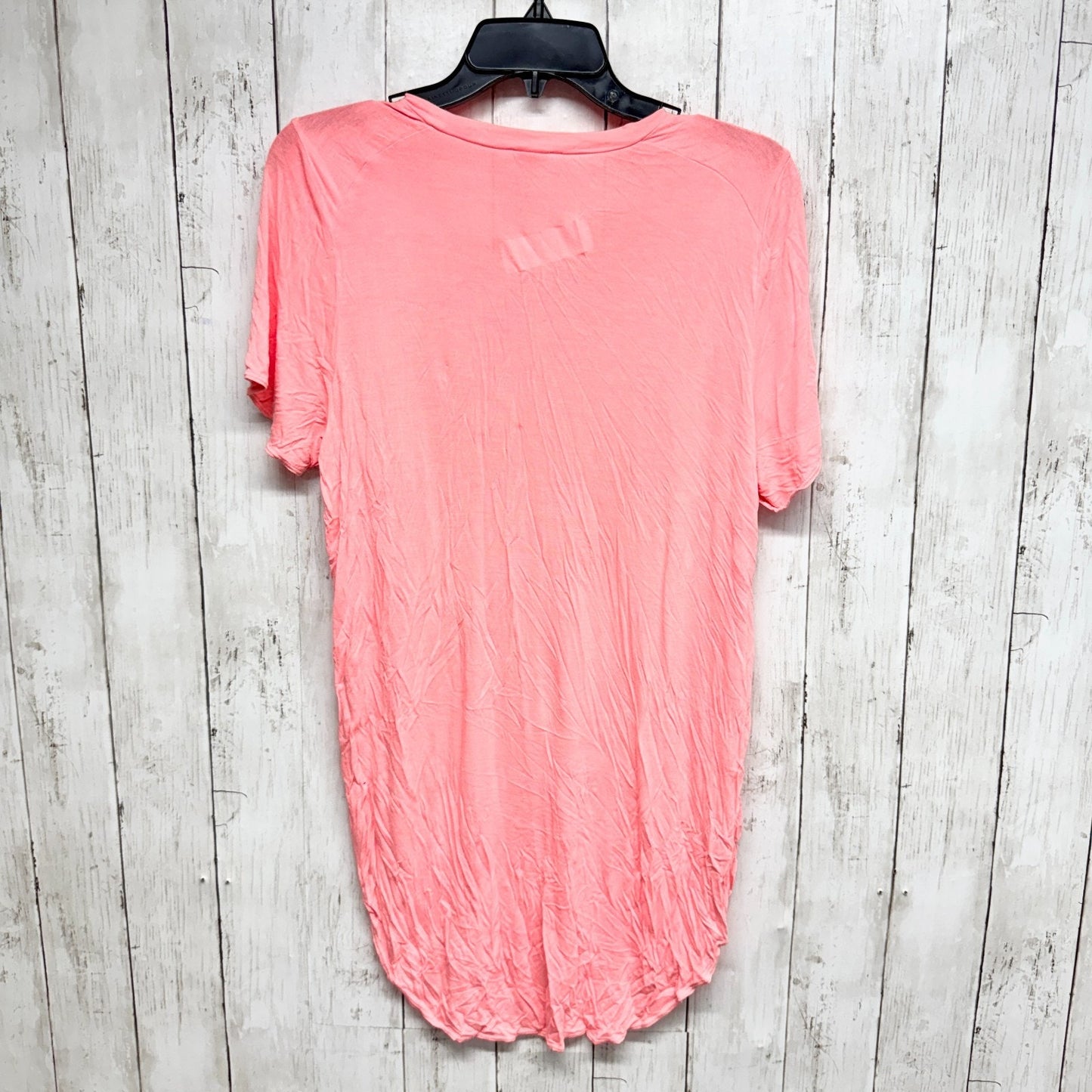 Wilfred Blouse Women Size Small Peach Scoop Neck Short Sleeve Side Slit Tunic
