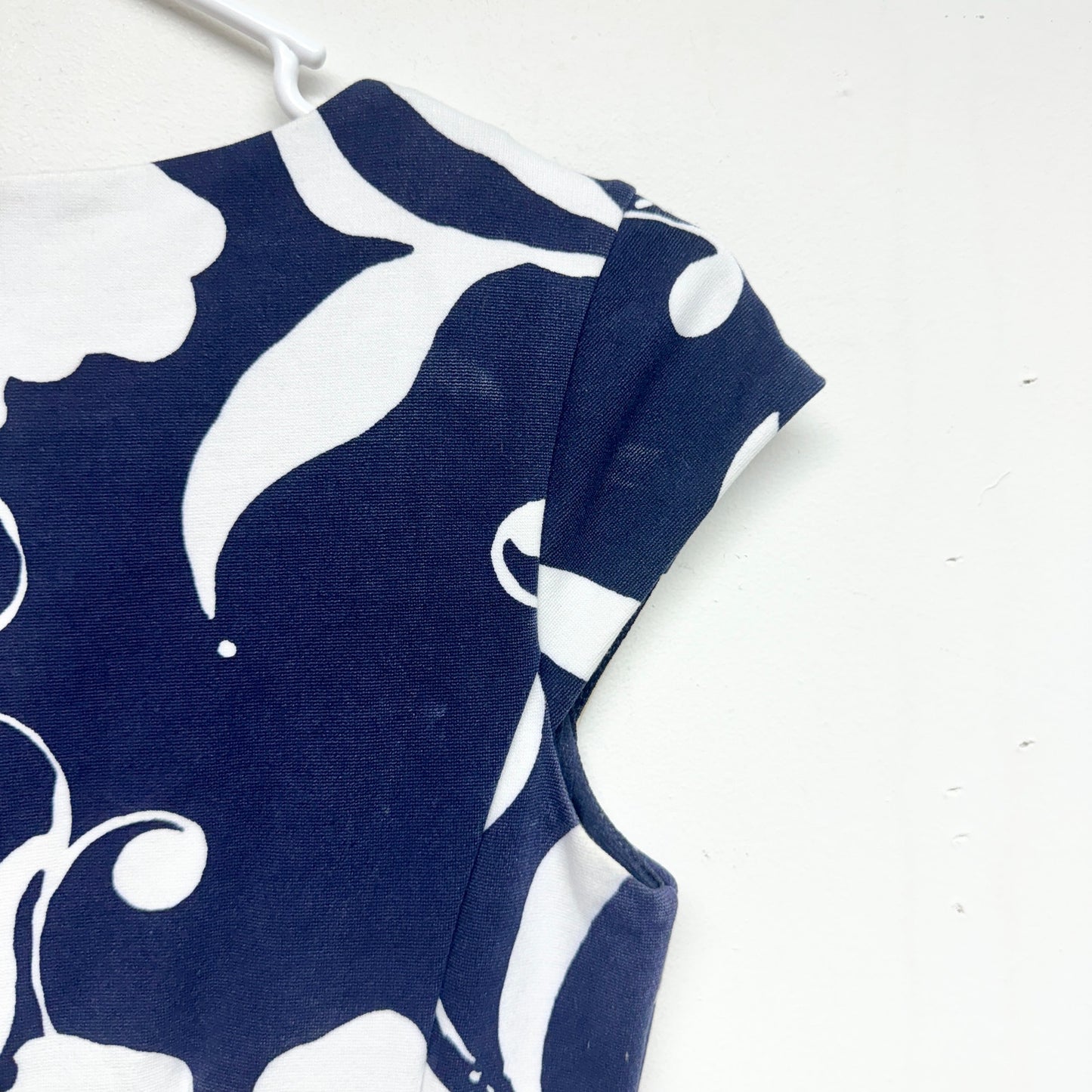 LILLY PULITZER Women Briella Navy and Coral Short Sleeve Mini Dress X-Small