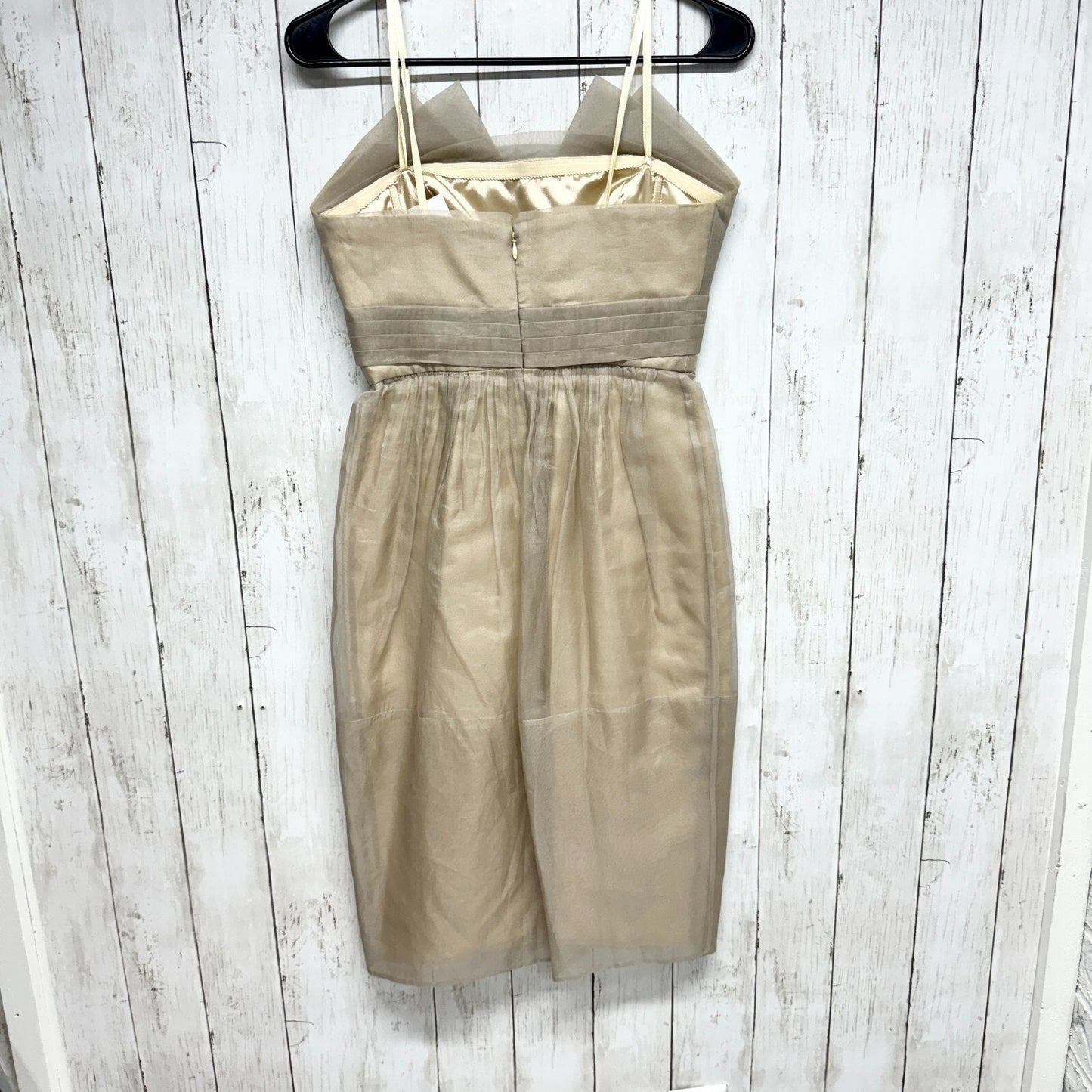 Bcbg Maxazria Runway Dress Women Size 2 Mini Cream Corset Evening Grey Cream