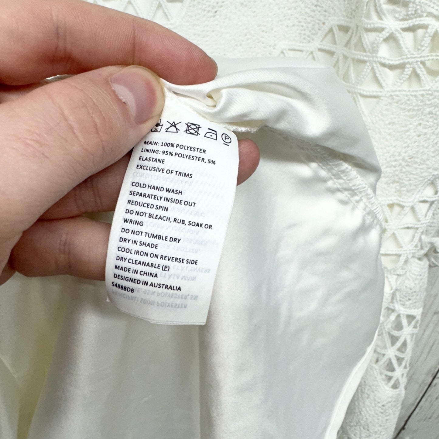 BARDOT Dress Women Size 12/XL White Puff Sleeve Lana Lace Mini Layered Ruffled