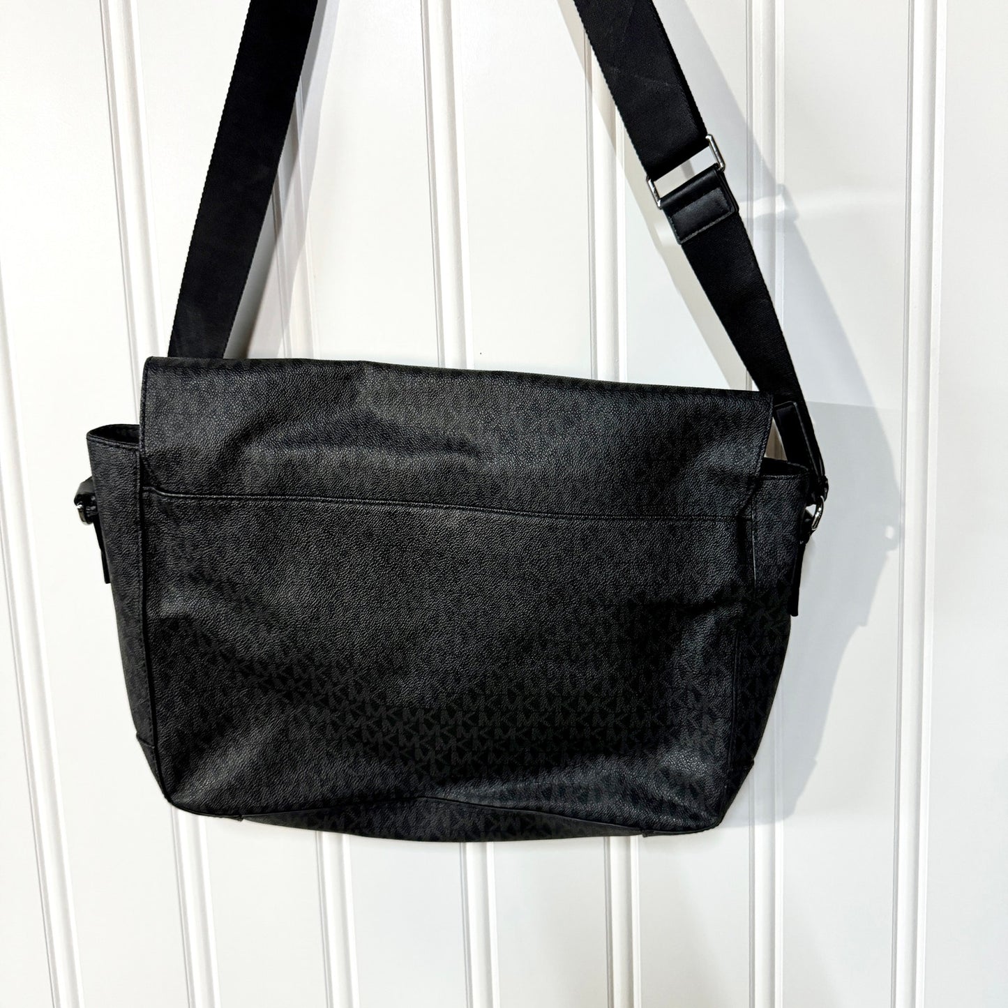 Michael Kors Men’s Cooper All Over Print Book Bag Messenger Bag In Black