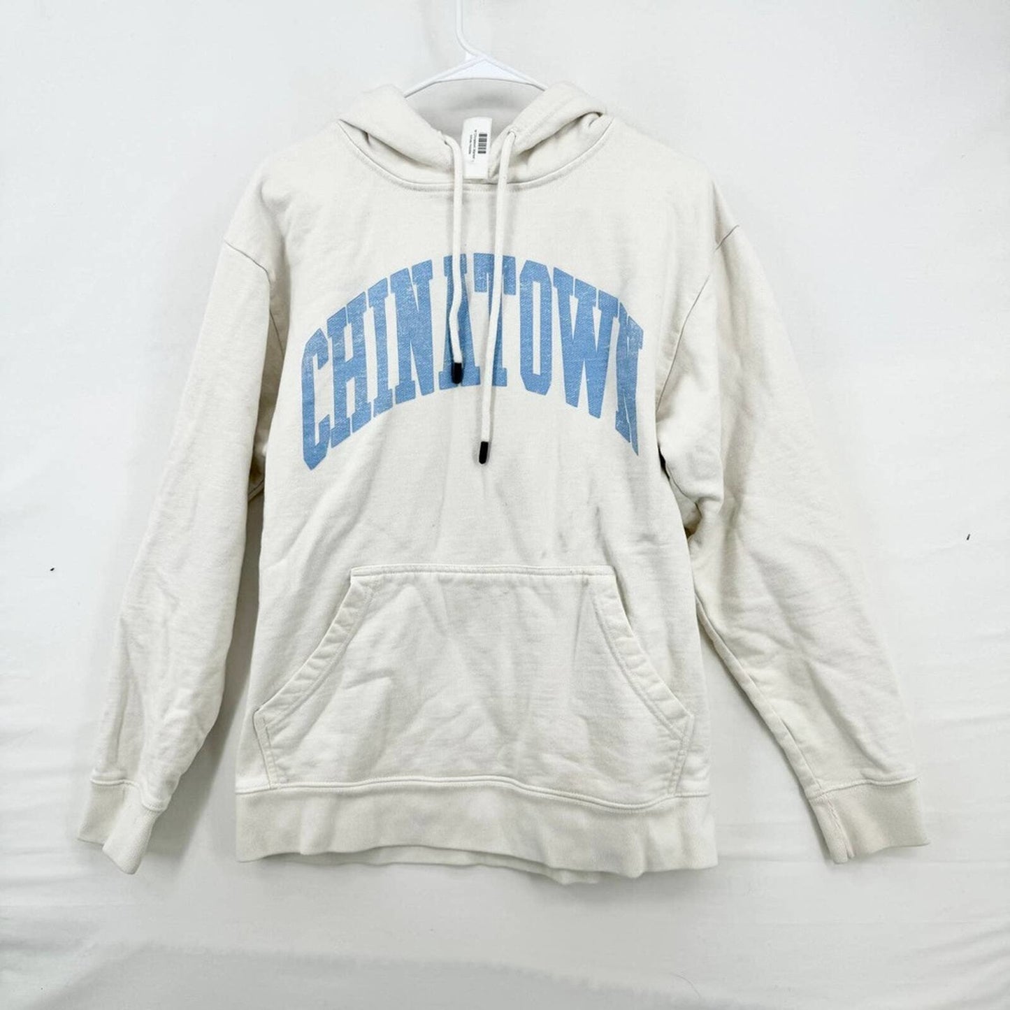 CHINATOWN MARKET Hoodie Mens Size Medium 100% Cotton White Graphic Logo Street