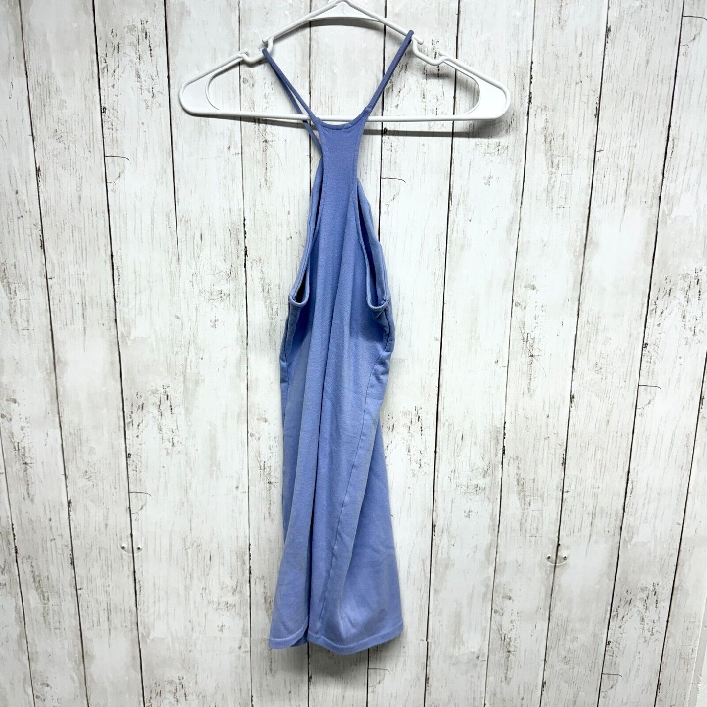 Zara Dress Women Size S Halter neck Sleeveless Blue Mini Form Fitting Summer