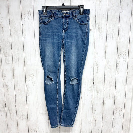 Free People Pants Women Size 26 Medium Wash High Rise Denim Skinny Jeans Casual