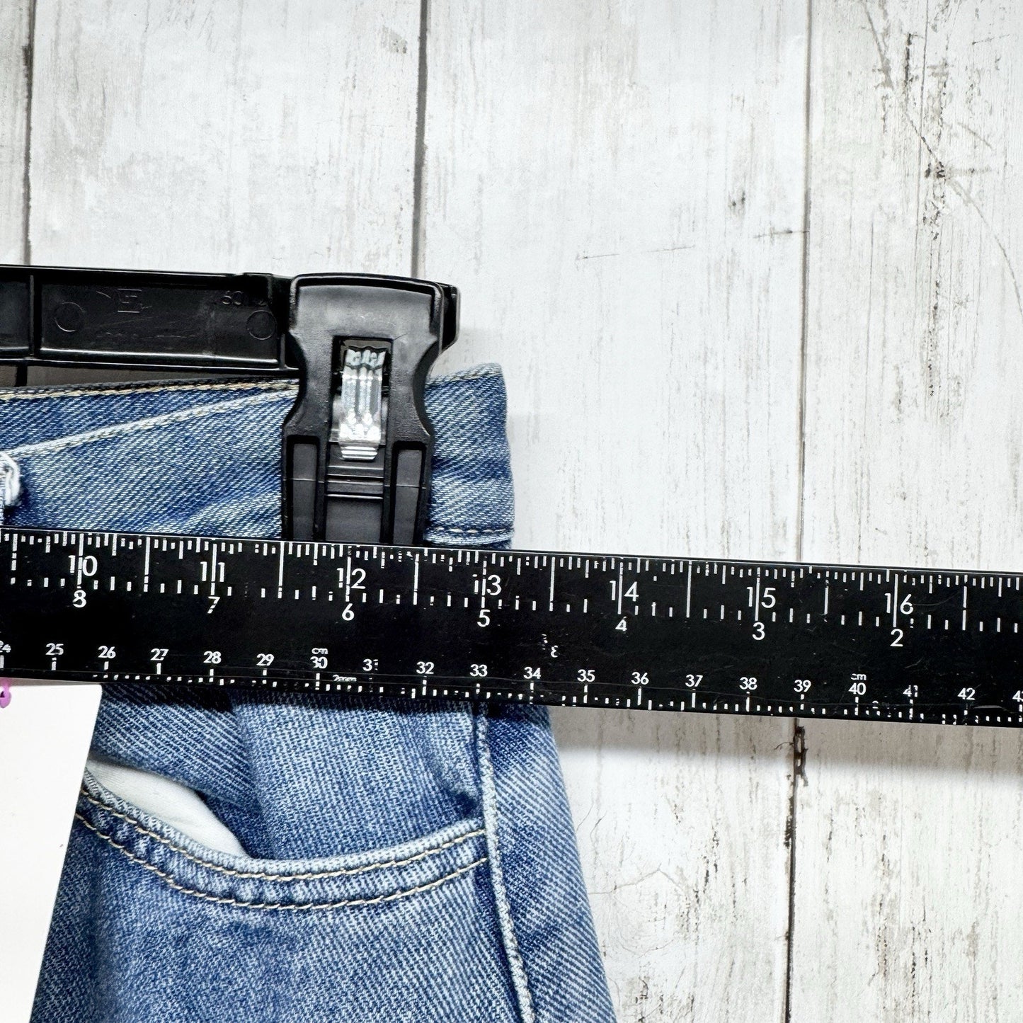 Oak Fort Pants Women Size 25 Light Wash Denim High Rise Straight Mom Jeans Basic