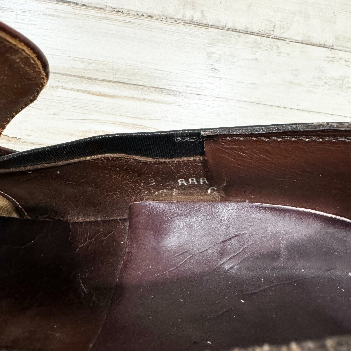 Allen Edmonds Loafers Mens Biscayne 11.5 Burgundy Leather Tassel Shoes Vintage
