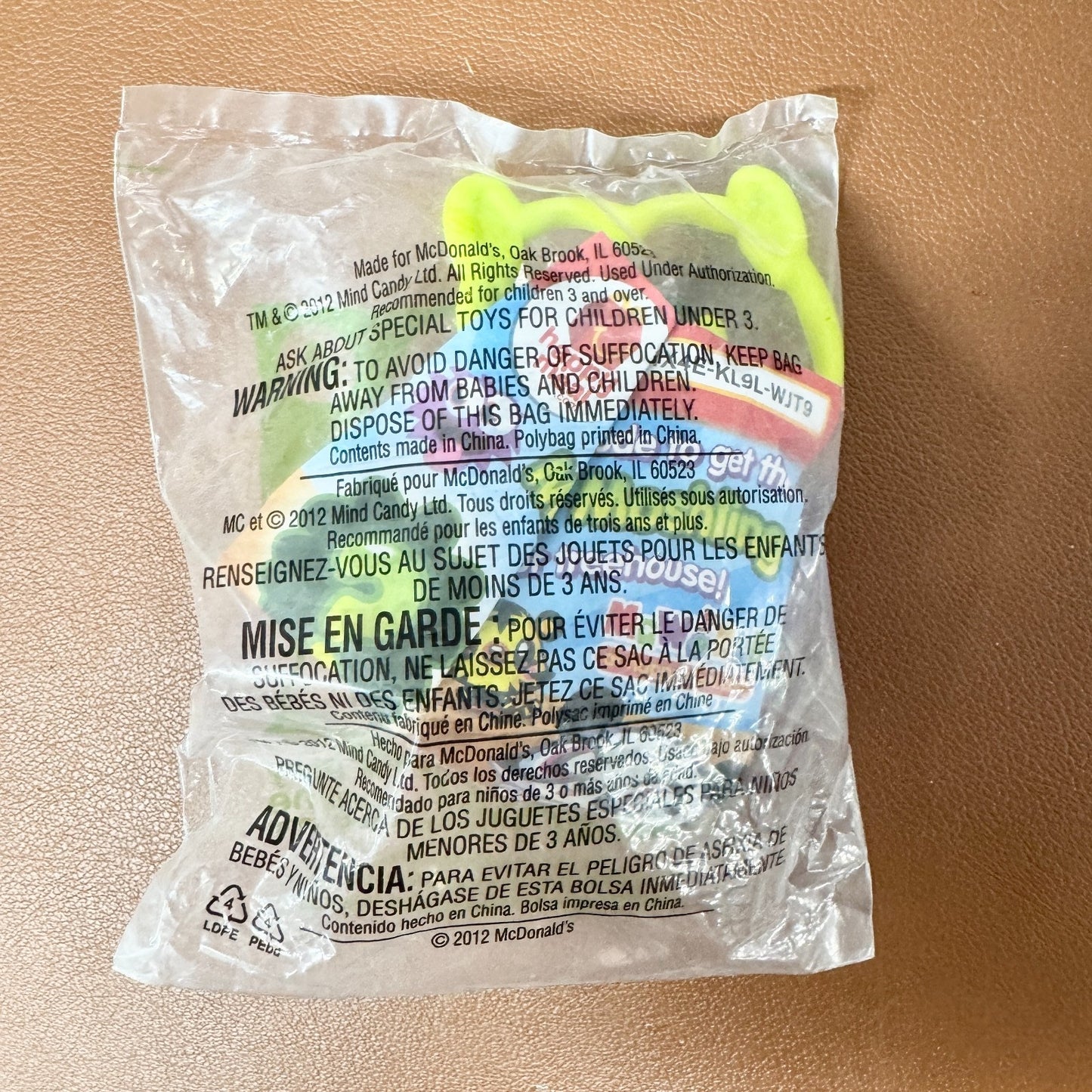 McDonalds Happy Meal Toy 2012 Mind Candy Moshi Monsters Pink Iggy Monster 3+