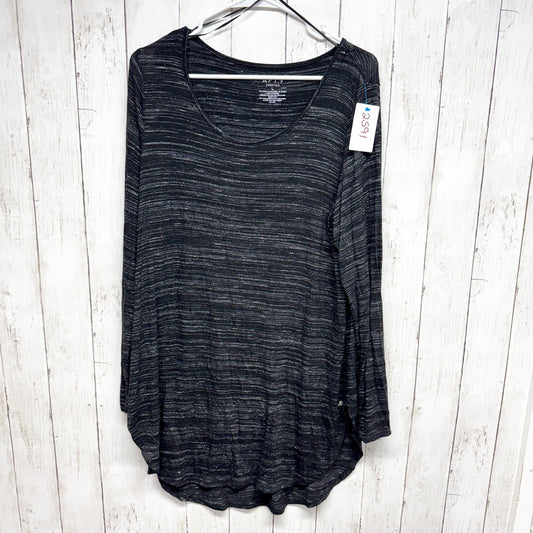 Apt. 9 Shirt Women Size Large Essentials Scoop Neck Long Sleeve Tunic Blouse